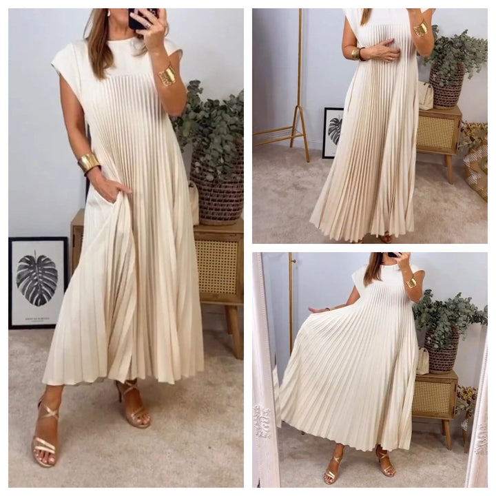 ARIA – FLOWY PLEATED MAXI DRESS ✨👗