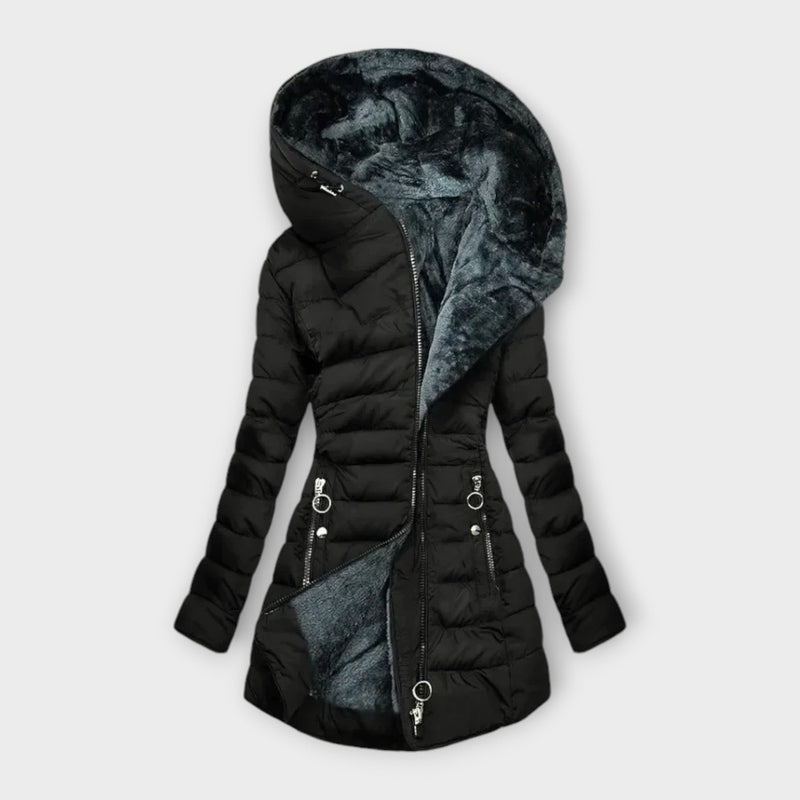 Sophie - Stylish cozy fur-lined coat for winter warmth