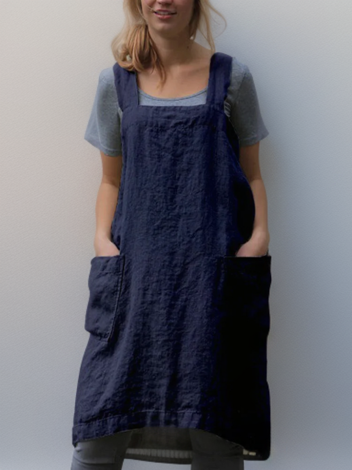 Andi | Simple apron with cross back straps
