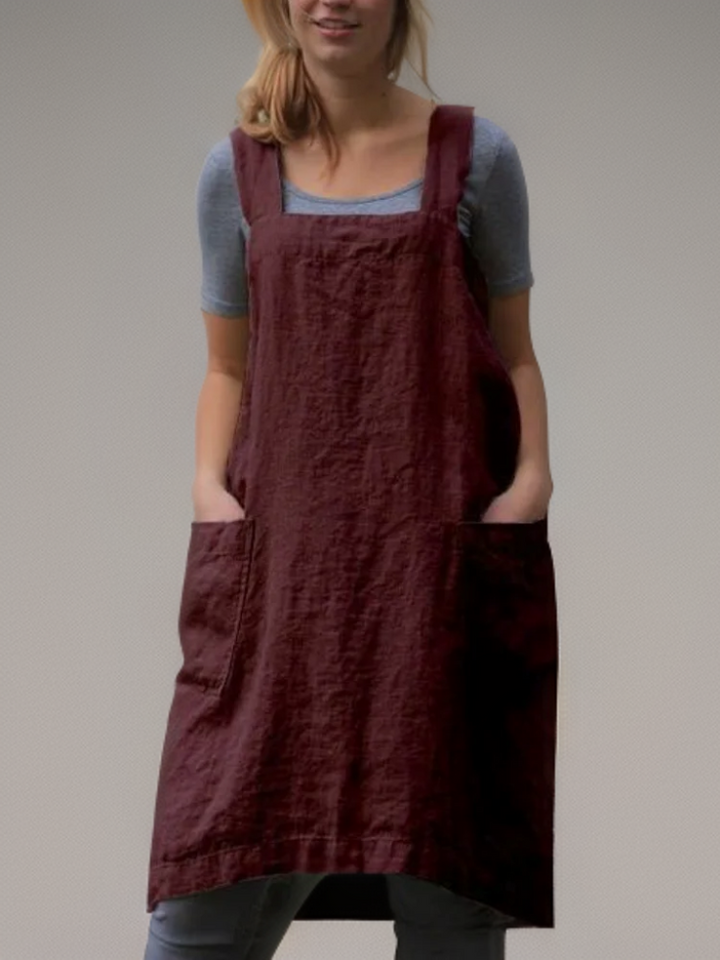 Andi | Simple apron with cross back straps