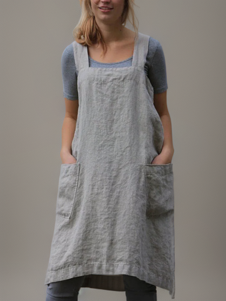 Andi | Simple apron with cross back straps