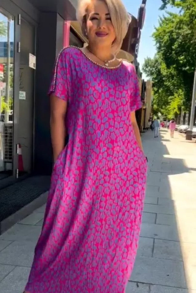 Chloe - Bold & Breezy Leopard Print Dress 💜🐆