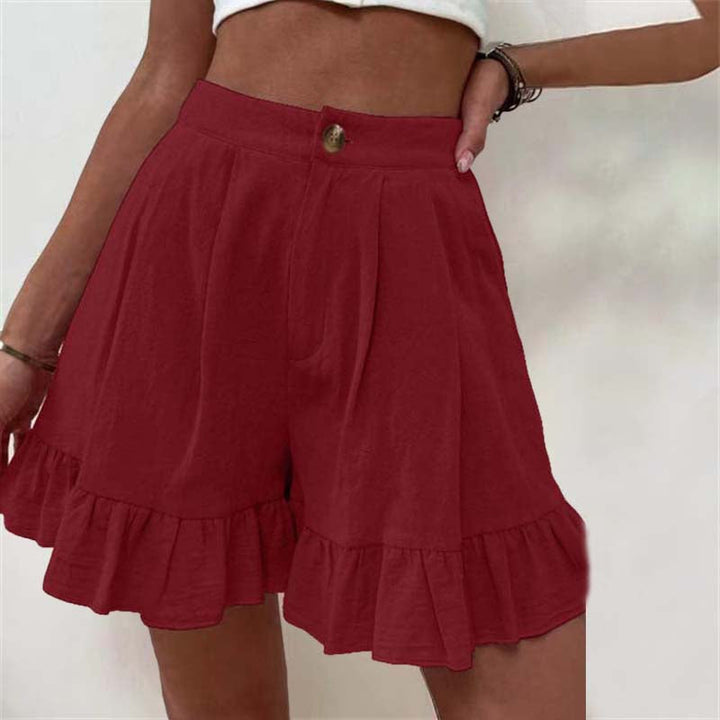 Kissha | Flowy Ruffle Hem Shorts