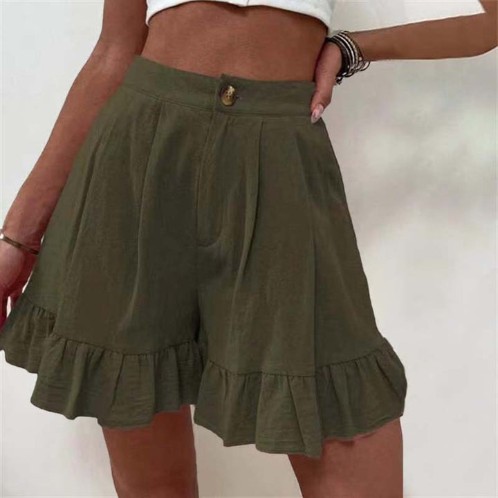 Kissha | Flowy Ruffle Hem Shorts