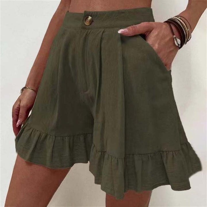 Kissha | Flowy Ruffle Hem Shorts