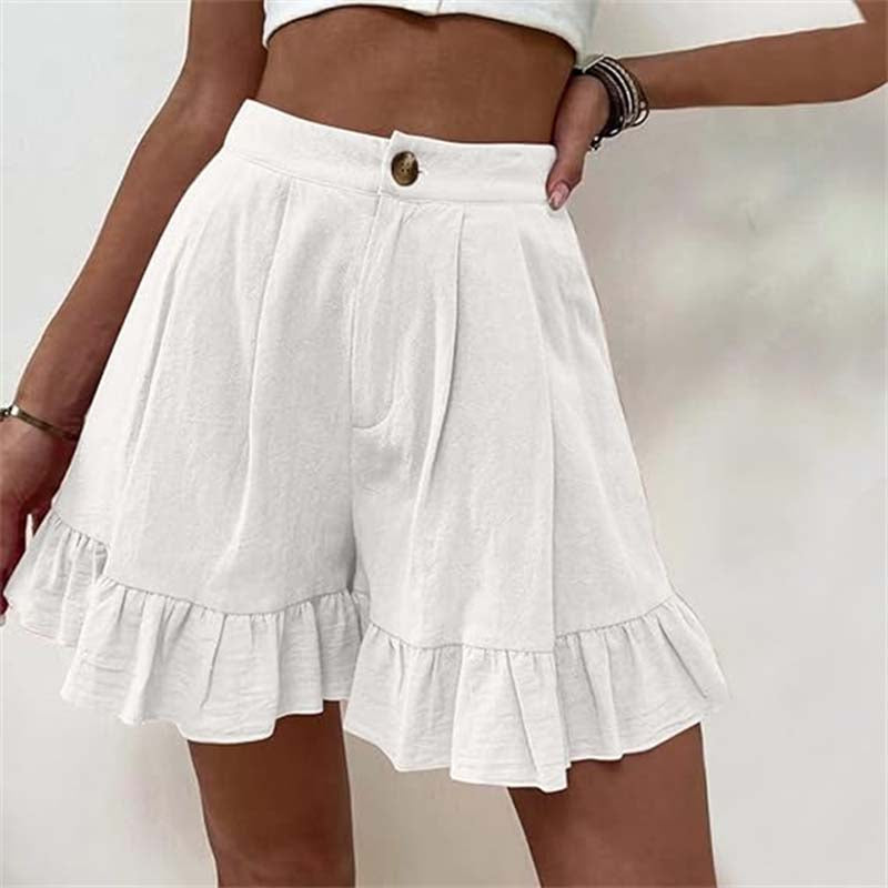 Kissha | Flowy Ruffle Hem Shorts