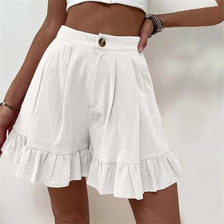 Kissha | Flowy Ruffle Hem Shorts