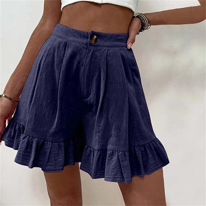 Kissha | Flowy Ruffle Hem Shorts