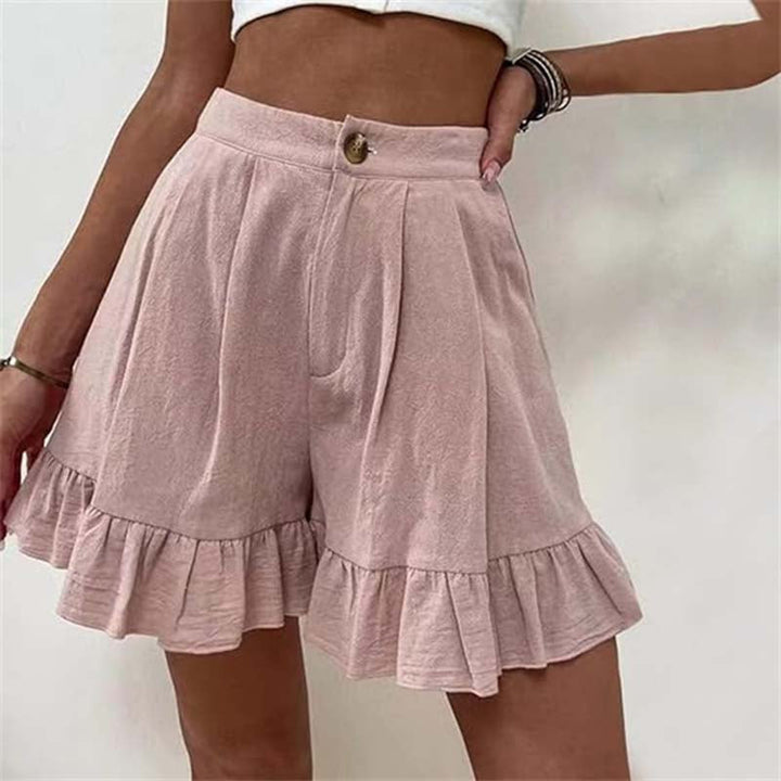 Kissha | Flowy Ruffle Hem Shorts