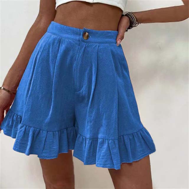 Kissha | Flowy Ruffle Hem Shorts