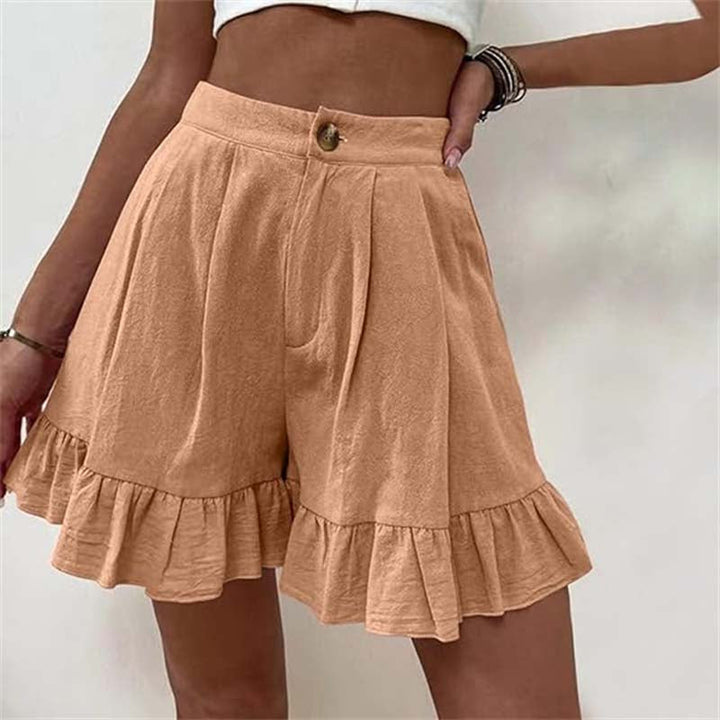 Kissha | Flowy Ruffle Hem Shorts