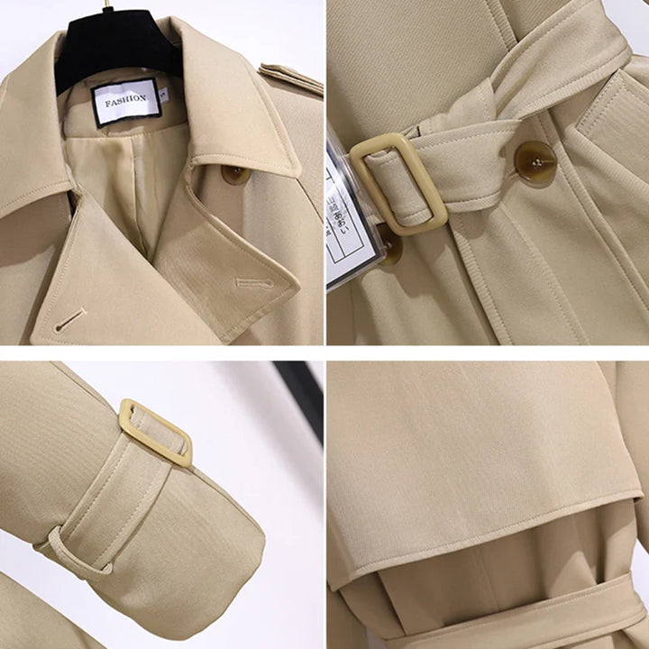 Callista - Elegant Women's Windbreaker Trench Coat