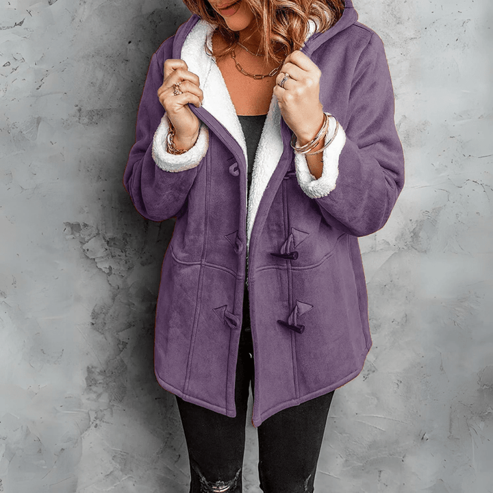 Claudine - Stylish plush hooded coat for ultimate comfort