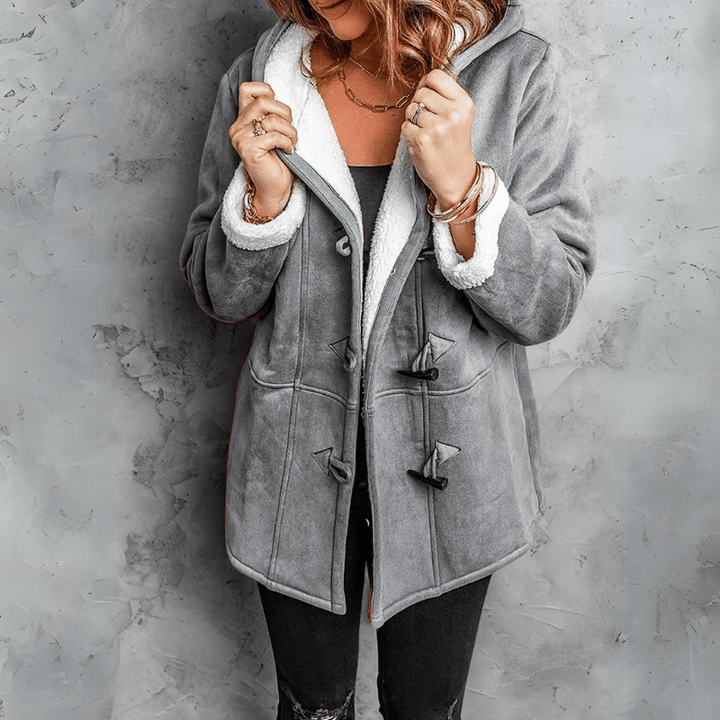 Claudine - Stylish plush hooded coat for ultimate comfort