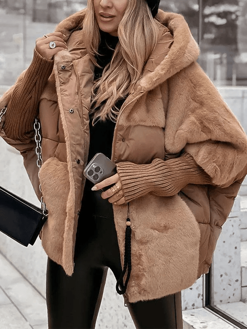 Sophie - Elegant winter coat with multicolored design