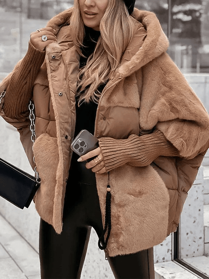Sophie - Elegant winter coat with multicolored design