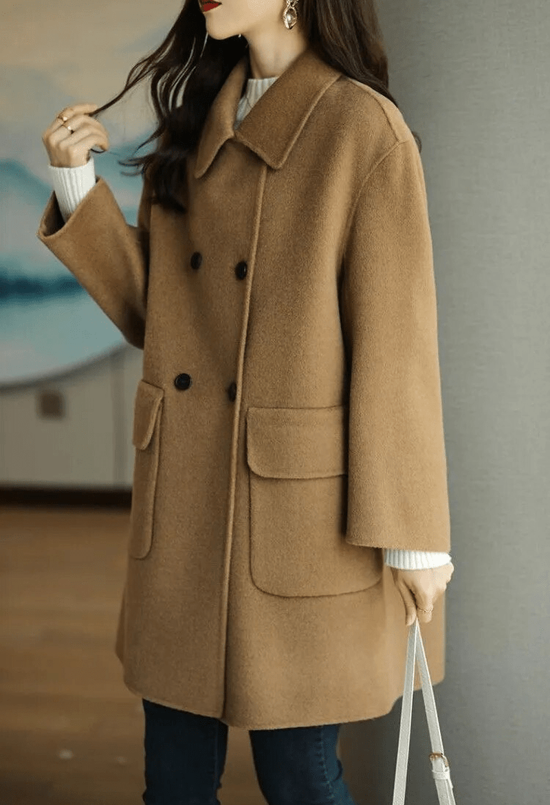 Elisa - Luxurious women's winter coat in cashmere