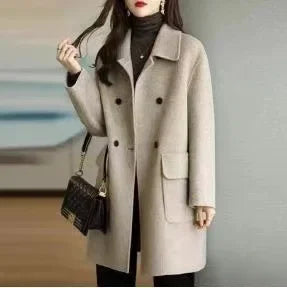 Demi - Cozy Mid-Length Wool Coat
