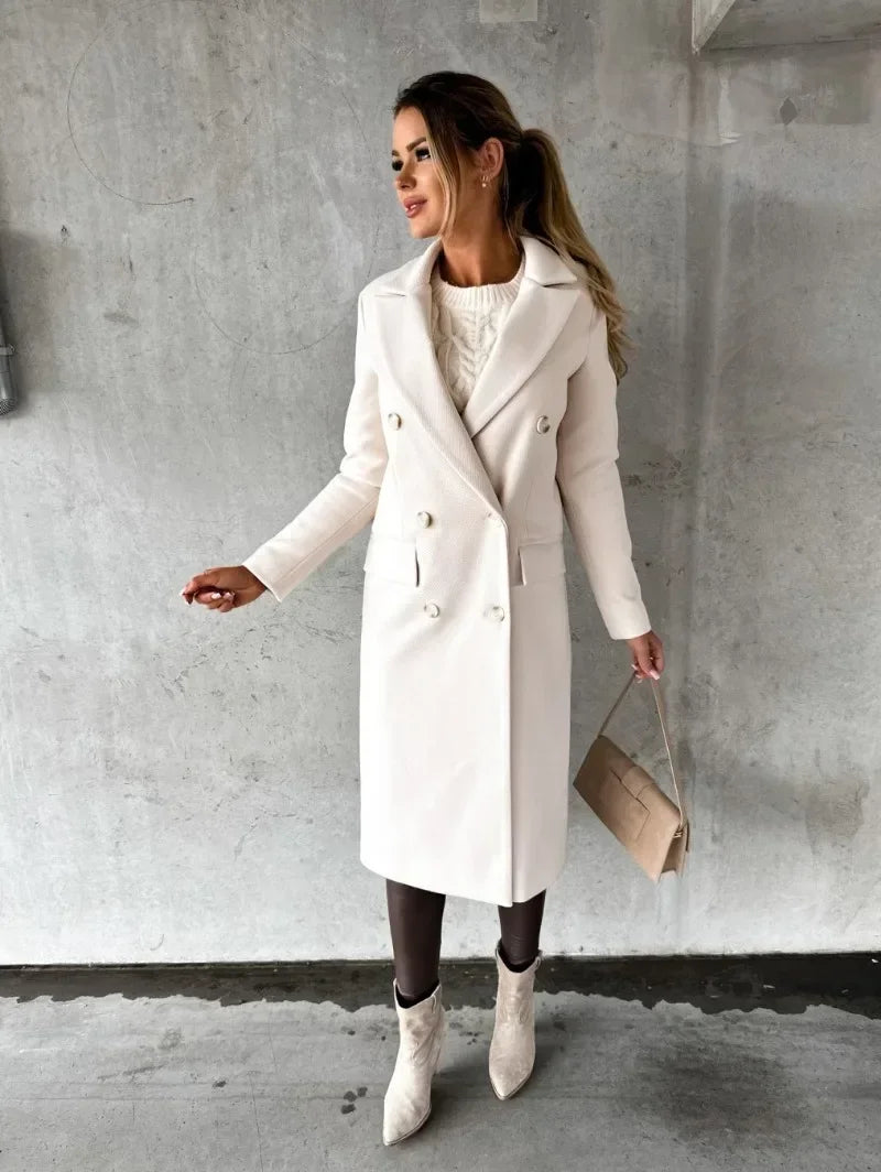 Isolde - Stylish Women's Long Sleeve Coat