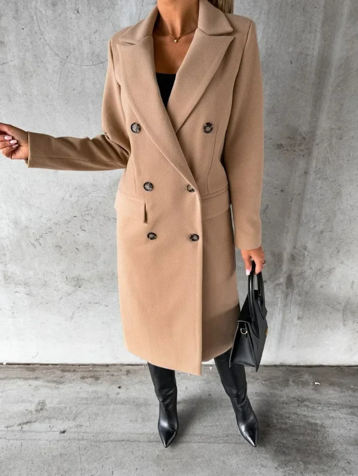 Isolde - Stylish Women's Long Sleeve Coat