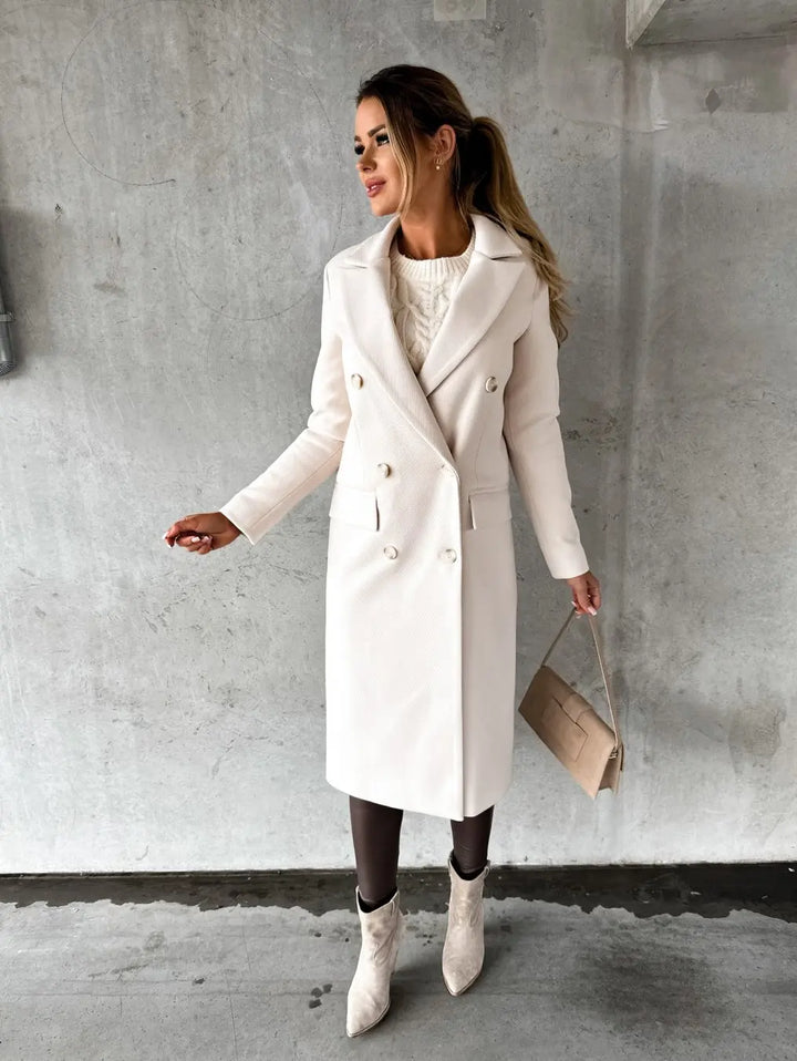 Isolde - Stylish Women's Long Sleeve Coat