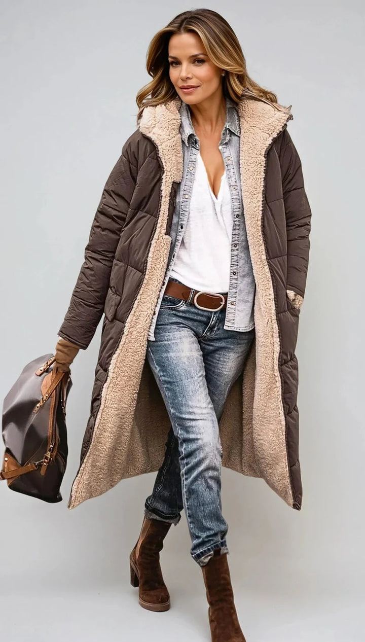 Karina - Elegant reversible cape for versatile style