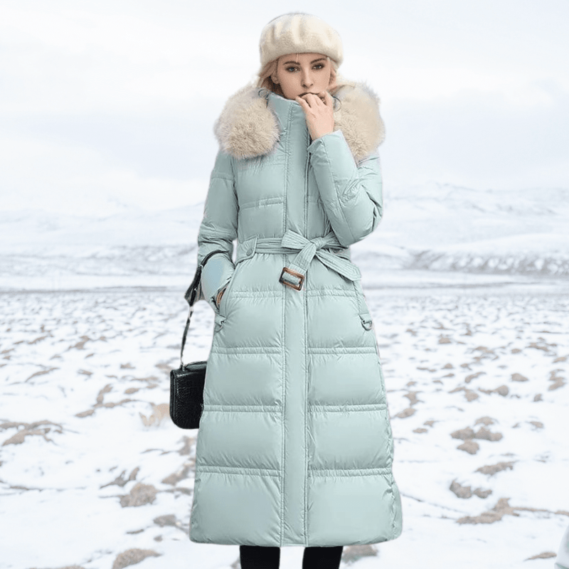 Lila - Luxurious winter parka with faux fur collar