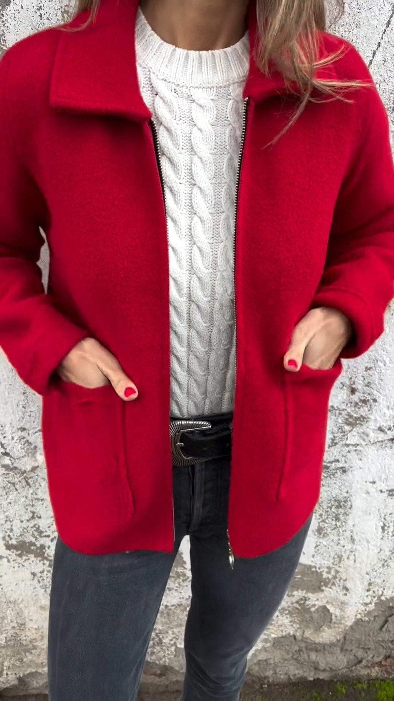 Maya - Elegant wool cardigan jacket for stylish comfort