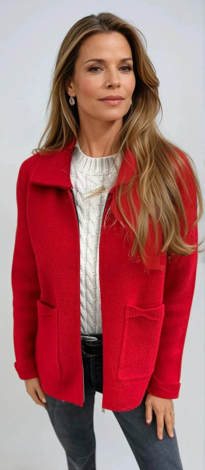 Maya - Elegant wool cardigan jacket for stylish comfort