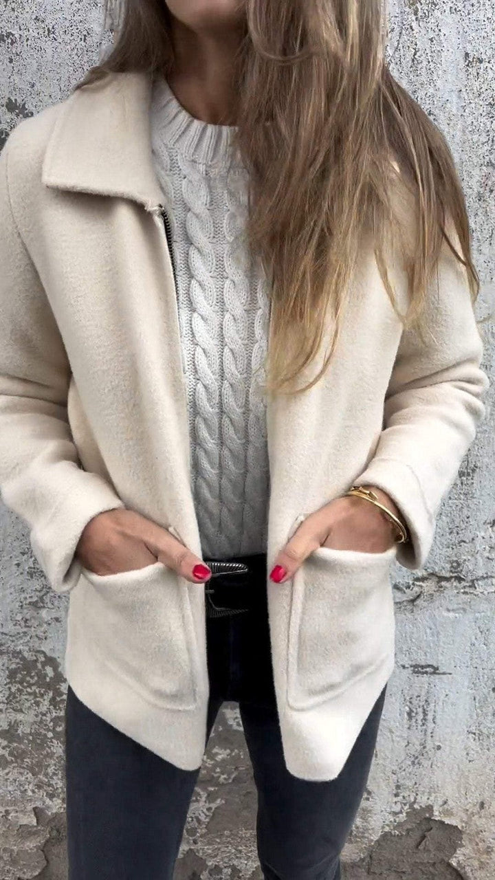 Maya - Elegant wool cardigan jacket for stylish comfort