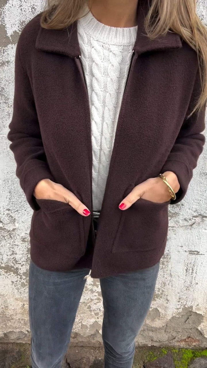 Maya - Elegant wool cardigan jacket for stylish comfort