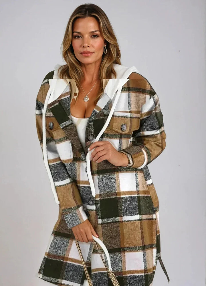 Nicole - Elegant cardigan vest for autumn with hooded design