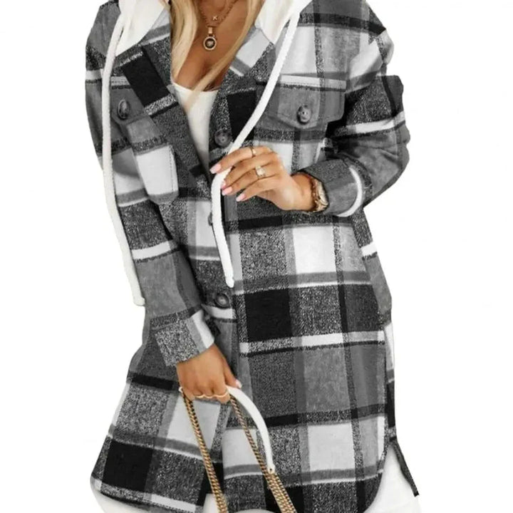 Nicole - Elegant cardigan vest for autumn with hooded design