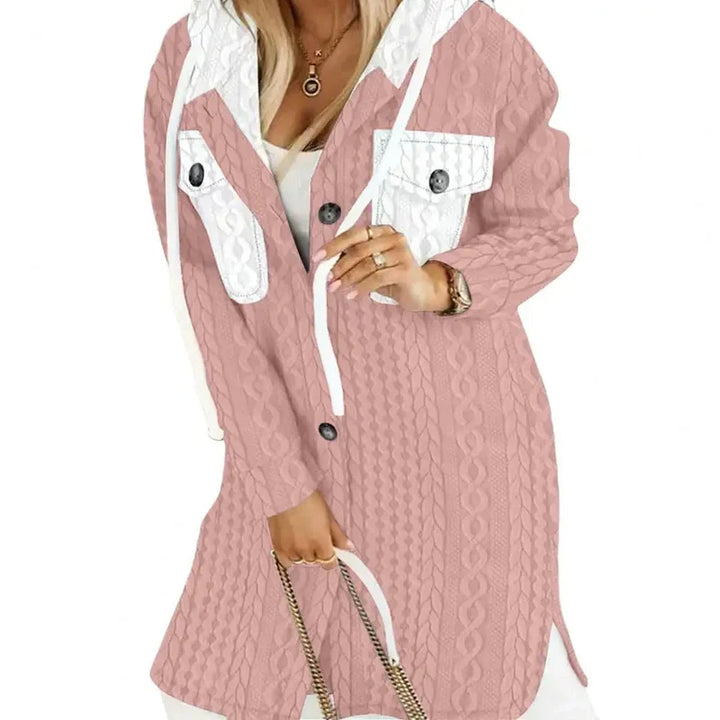 Nicole - Elegant cardigan vest for autumn with hooded design