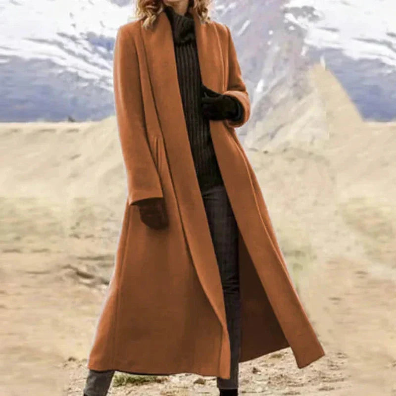Ophelia - Long and timeless wool coat for elegant style