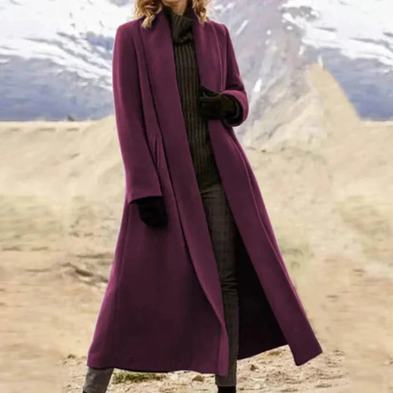 Ophelia - Long and timeless wool coat for elegant style