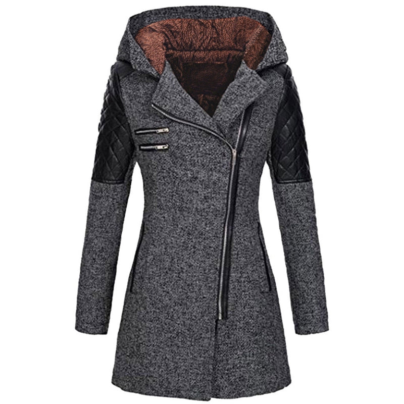 Rosemary - Stylish women's winter jacket with angled zipper