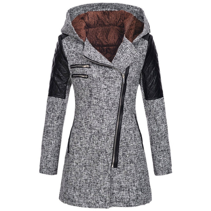 Rosemary - Stylish women's winter jacket with angled zipper