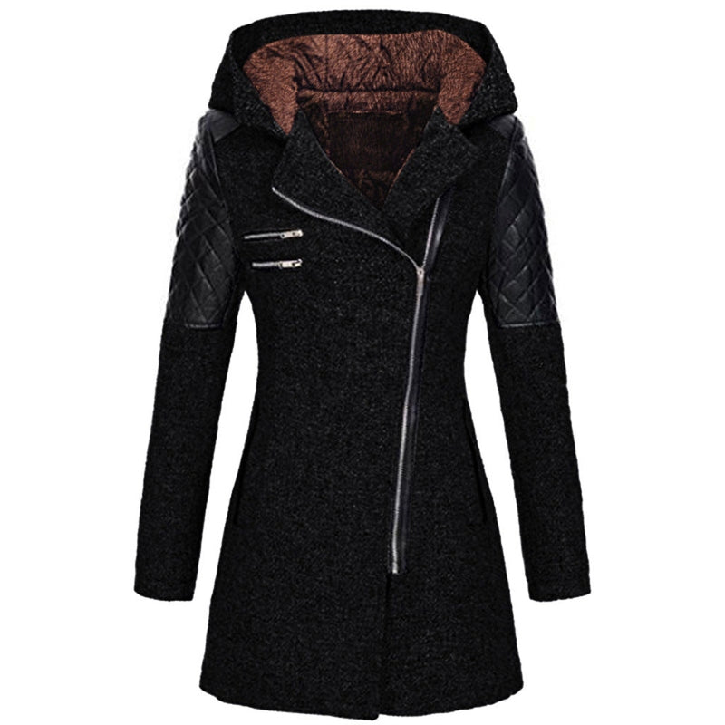 Rosemary - Stylish women's winter jacket with angled zipper