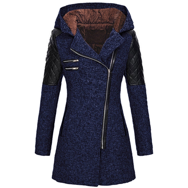 Rosemary - Stylish women's winter jacket with angled zipper