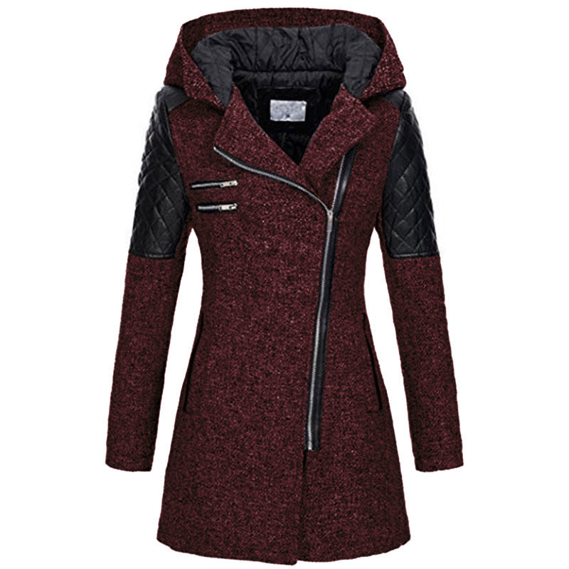 Rosemary - Stylish women's winter jacket with angled zipper