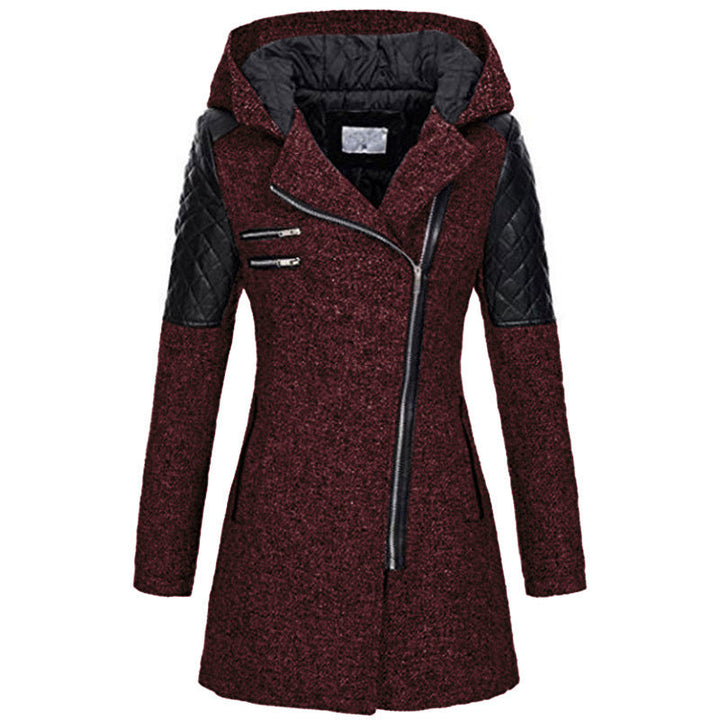 Rosemary - Stylish women's winter jacket with angled zipper