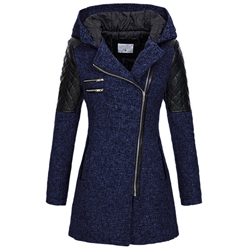 Rosemary - Stylish women's winter jacket with angled zipper