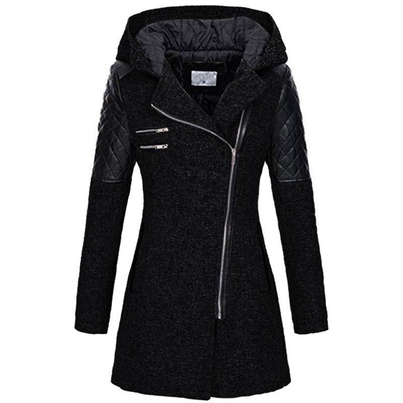 Rosemary - Stylish women's winter jacket with angled zipper