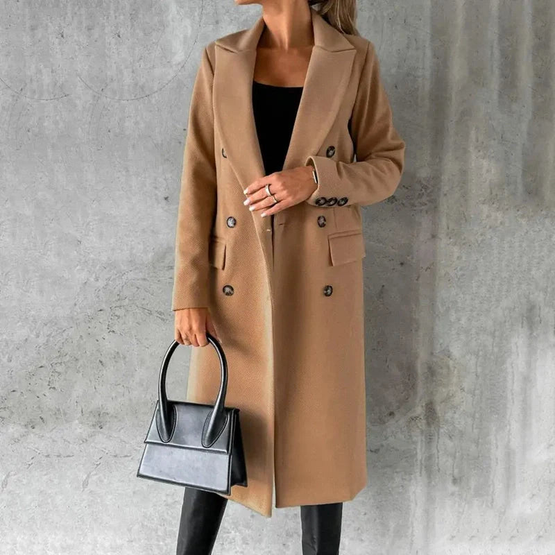 Selena - Chic wool trench coat