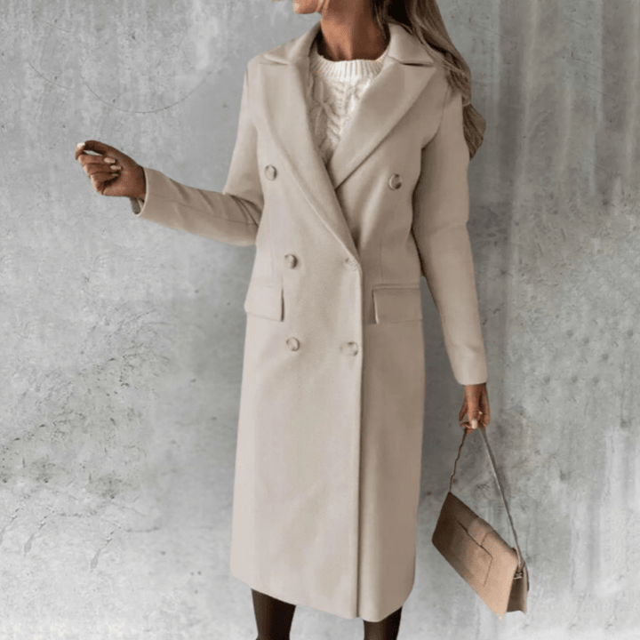 Selena - Chic wool trench coat