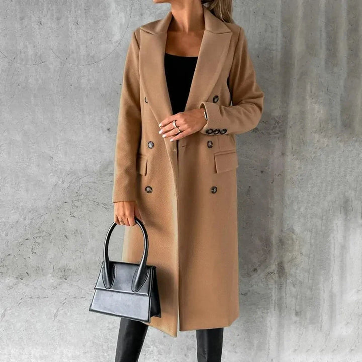 Selene - Chic wool trench coat for timeless elegance