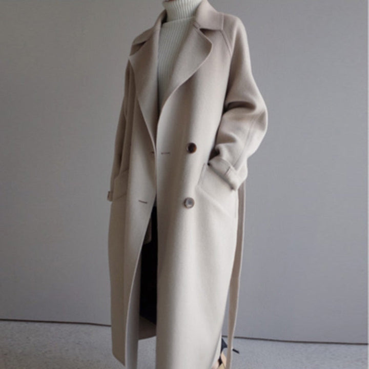 Sophia - Elegant wool coat with timeless design and pockets