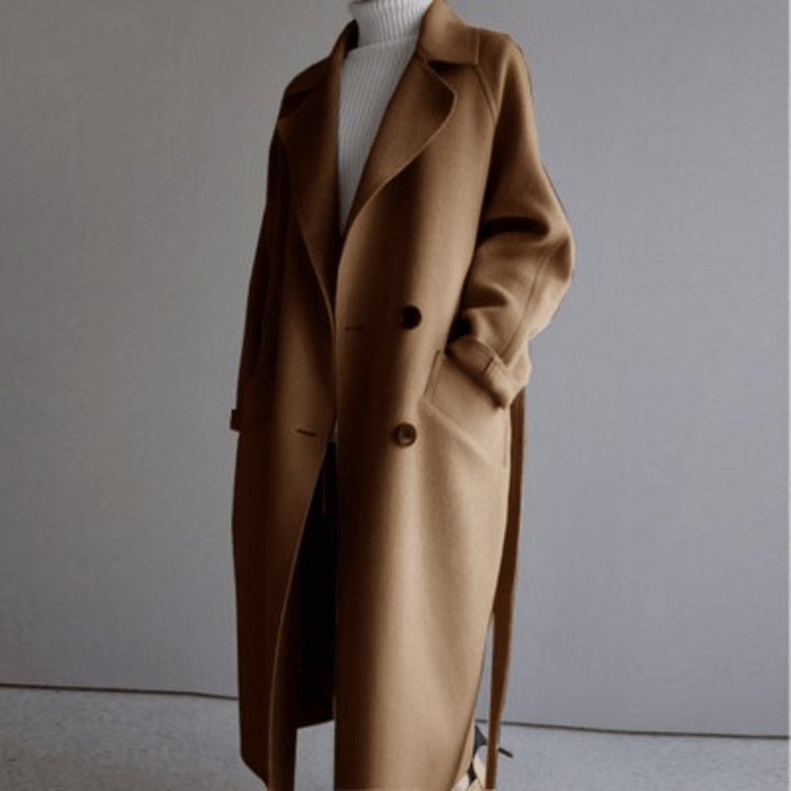 Sophia - Elegant wool coat with timeless design and pockets