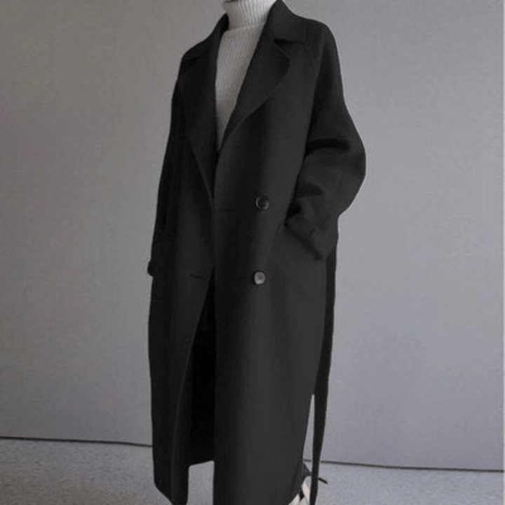 Sophia - Elegant wool coat with timeless design and pockets